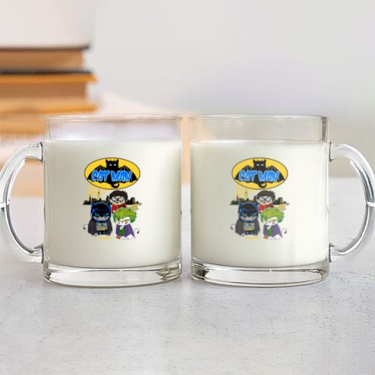 Discover Catman - Cat - Glass Mugs