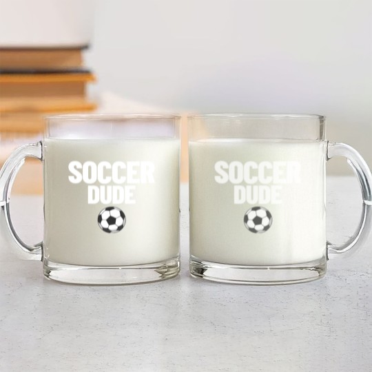 Discover Soccer Dude Men's Soccer Fan Gift Soccer Dude Glass Mugs