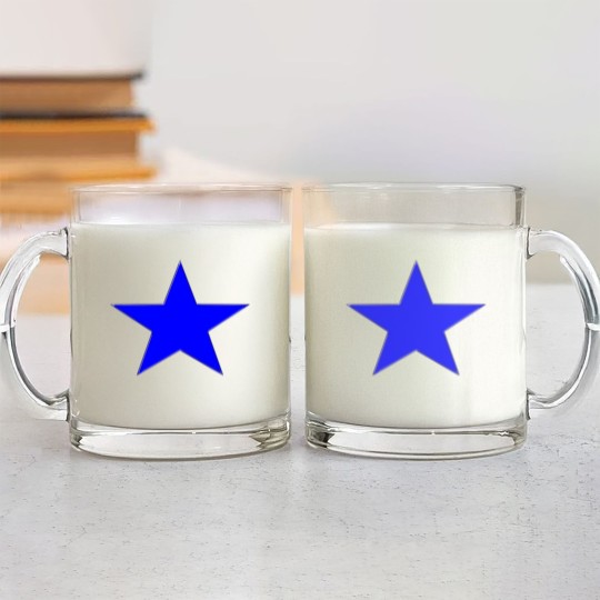 Discover Blue Star Glass Mugs