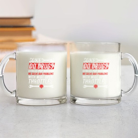 Discover Wide Open Throttle Glass Mugs - Car or Truck Racing Glass Mugs