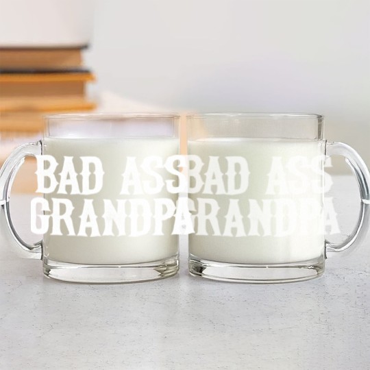 Discover Men's Glass Mugs Bad Ass Grandpa