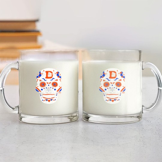 Discover America's Finest Apparel Denver Sugar Skull - Men's Glass Mugs