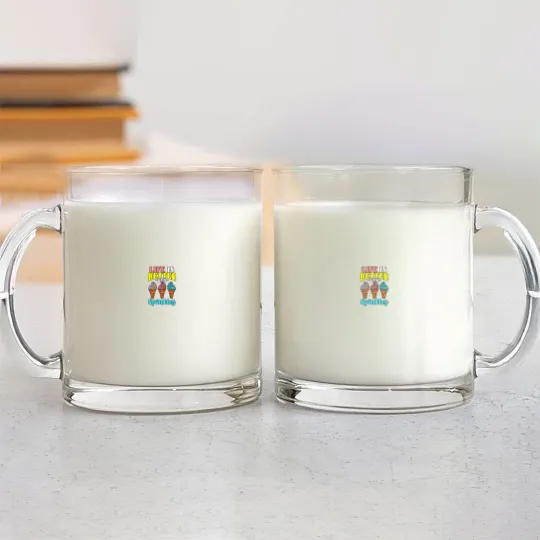 Discover Life is Better With Sprinkles Sweet Confectionery Ice Cream Glass Mugs