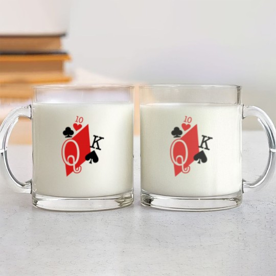 Discover playing cards Glass Mugs