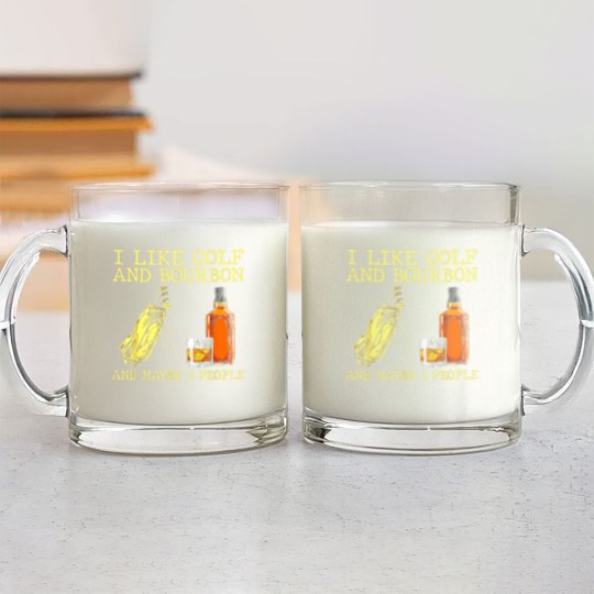 Discover I Like Golf And Bourbon And Maybe 3 People I Like Bourbon Glass Mugs