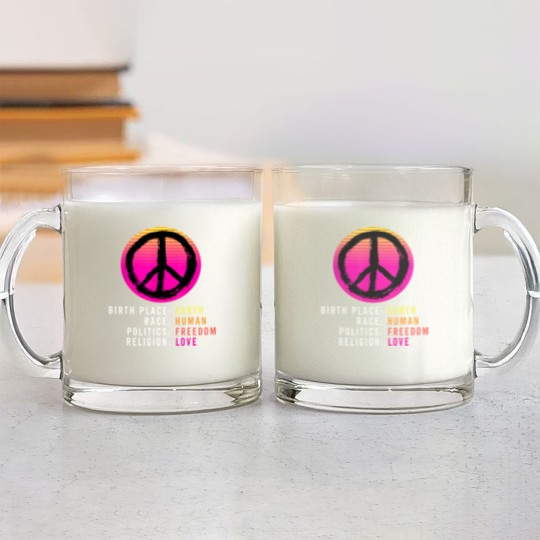 Discover Birthplace Earth-Race Human-Equality Glass Mugs