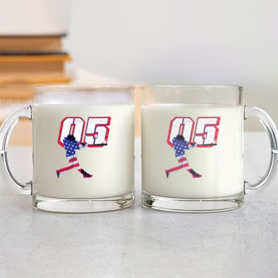 Discover Freddie Freeman Flag Silhouette Gameday Premium Glass Mugs