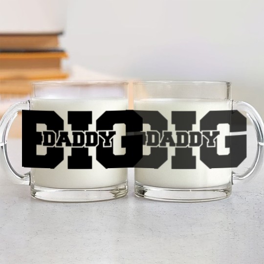 Discover Big Daddy father's day Dad father hero logo Glass Mugs