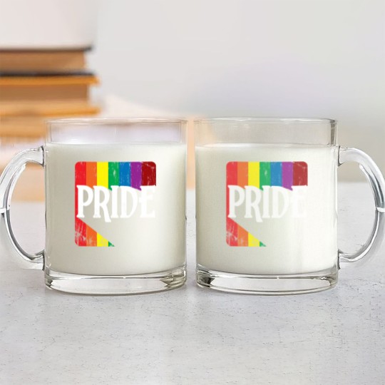 Discover LGBT Pride Rainbow Cool Statement Gift Glass Mugs