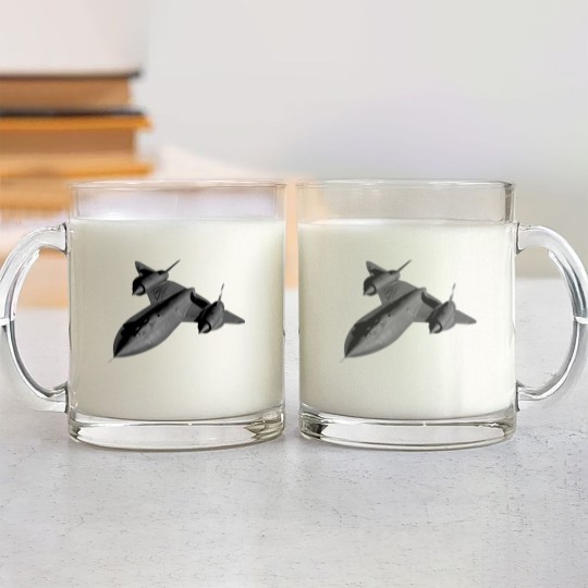 Discover SR-71B Blackbird Flying - Flying - Glass Mugs