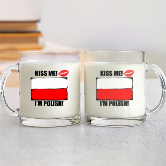 Discover Kiss Me I'm Polish Glass Mugs
