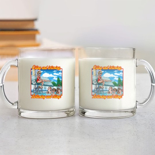 Discover Oiling and Lotioning - TEXT - The Sandlot - Glass Mugs