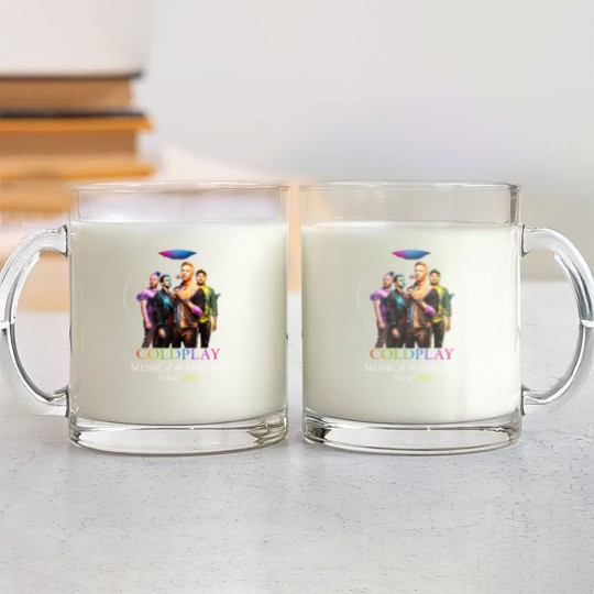 Discover Hot 2022!!! Coldplay Music of The Spheres Glass Mugs, Coldplay Tour 2022 Glass Mugs, Coldplay Tour Glass Mugs, Coldplay Glass Mugs