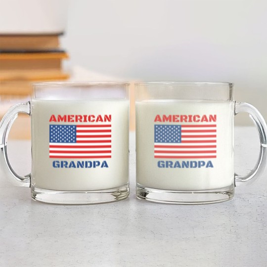 Discover American Grandpa Glass Mugs
