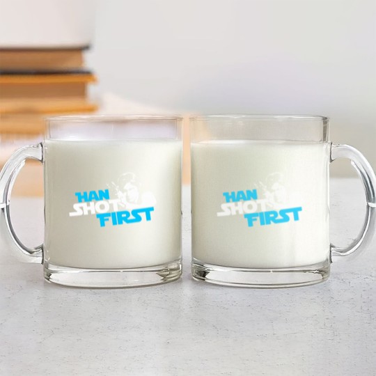 Discover Han Shot First Glass Mugs