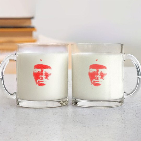 Discover Che Guevara By Circles - Che Guevara By Circles Lines Iconic - Glass Mugs