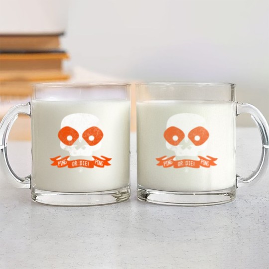 Discover Ping Pong or Die! - Ping Pong - Glass Mugs