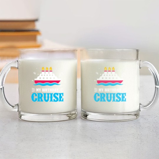 Discover Birthday Cruise Cruising Cruise Ship Holiday Glass Mugs