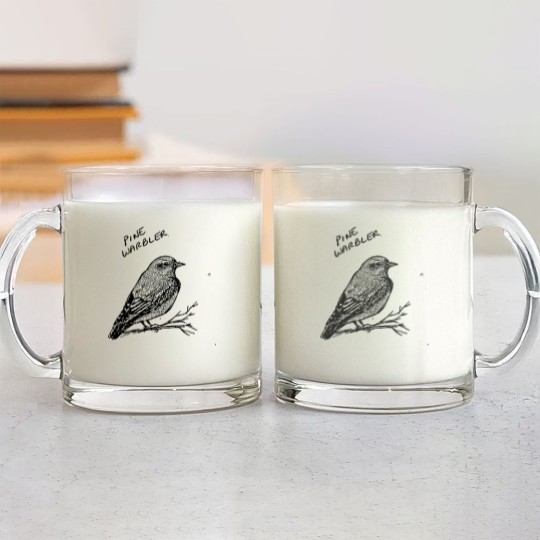 Discover Pine Warbler Glass Mugs