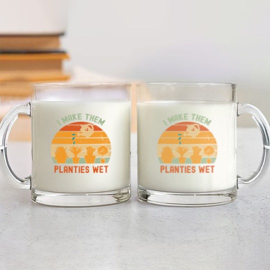 Discover I Make Them Planties Wet-gardening lover Glass Mugs