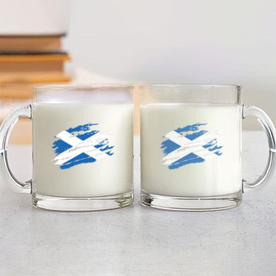 Discover Scottish Flag Scotland Football Rugby Cricket Glass Mugs