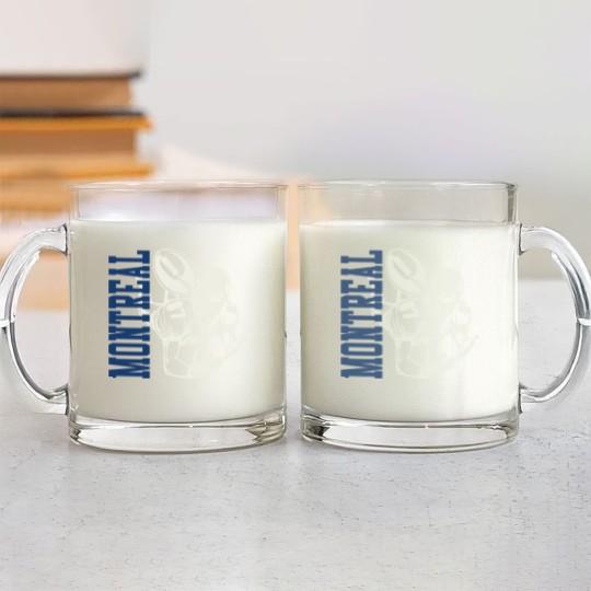 Discover Montreal Football with Player Graphic - Montreal Football - Glass Mugs