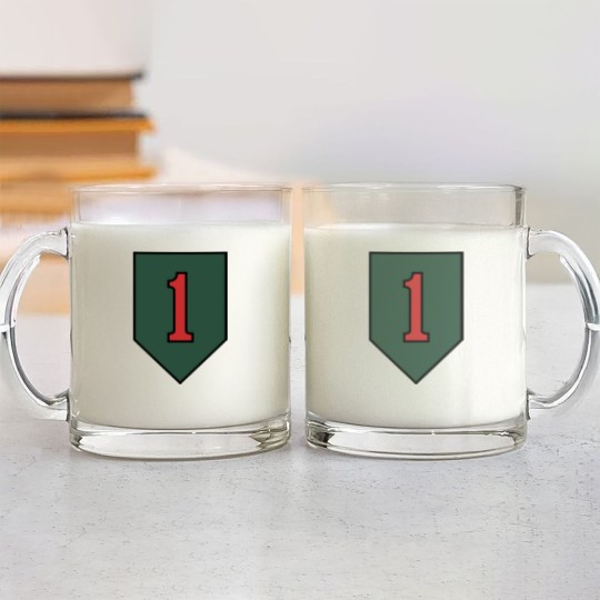 Discover "The Big Red One" 1st Infantry Division Insignia - Big Red One - Glass Mugs