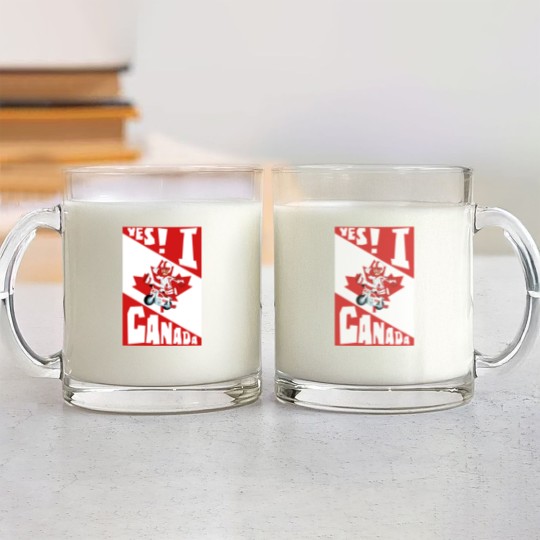 Discover Yes! I Canada - 1 - Duke Caboom Canadian Stuntman - Glass Mugs