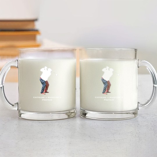 Discover Caffeine + Nicotine = Protein Glass Mugs