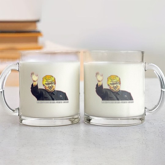 Discover Kim Jong Un Donald Trump Glass Mugs
