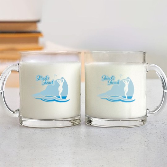 Discover Blacks Beach, La Jolla CA. Glass Mugs
