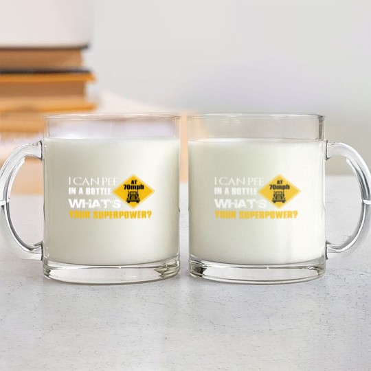 Discover I CAN PEE IN THE BOTTLE Glass Mugs