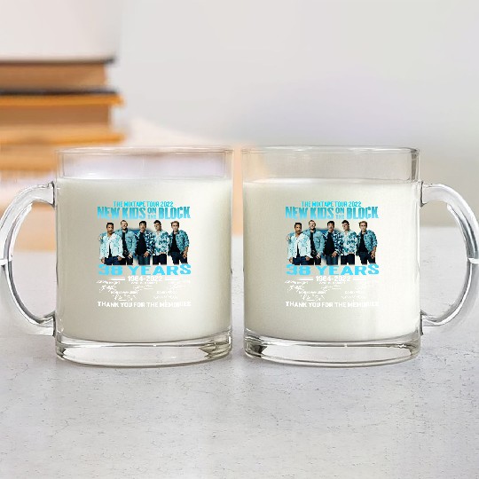 Discover NKOT Block Signture The Memories The MixTape Tour 2022 Glass Mugs