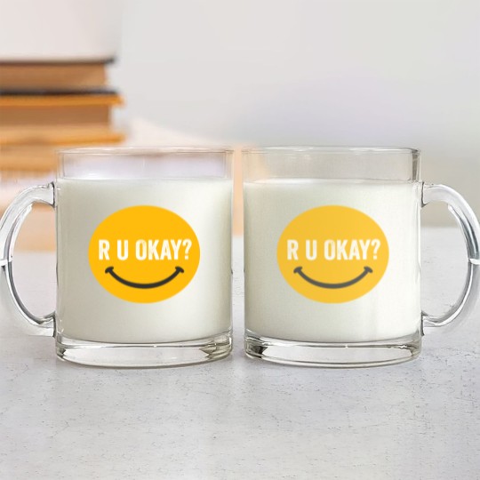 Discover R U Okay Glass Mugs