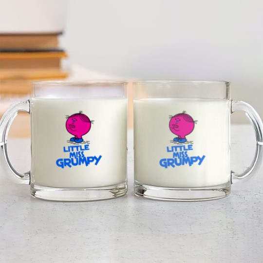 Discover angry little Miss Grumpy Glass Mugs