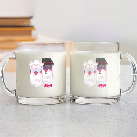 Discover Nana & Hachi - Kawaii version - Nana Anime - Glass Mugs