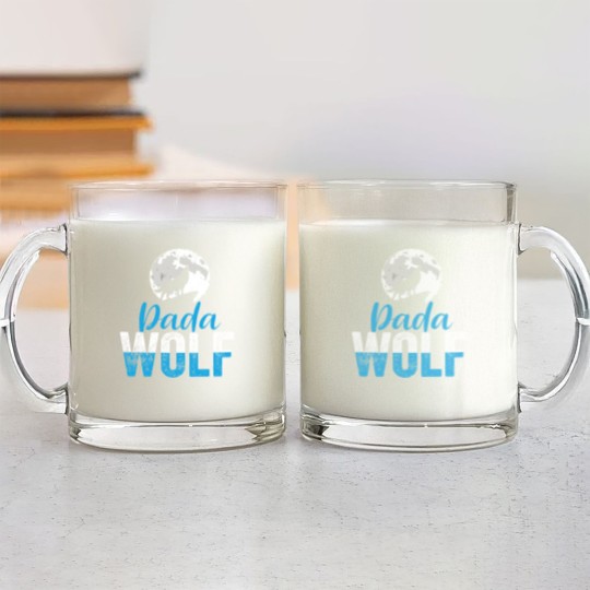 Discover Dada Wolf Funny Matching Family Father s Day Glass Mugs