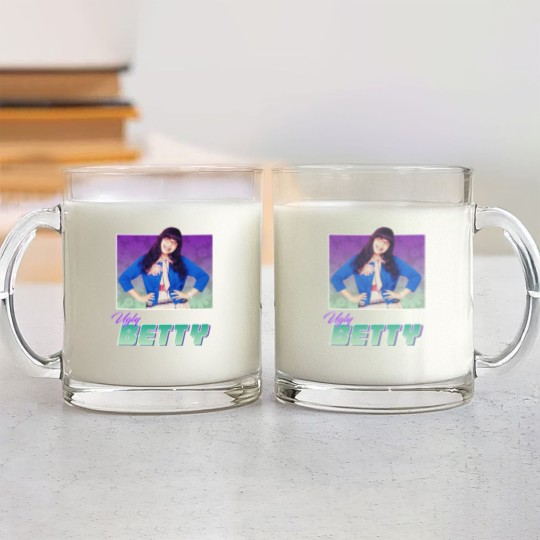 Discover Ugly Betty - 80s Style Nostalgic Print by GrumpyWire Essential Glass Mugs