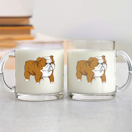 Discover Cute English Bulldog Classic Glass Mugs
