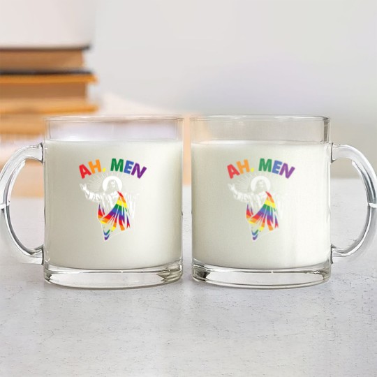 Discover Ah Men Gay Jesus Christian Glass Mugs