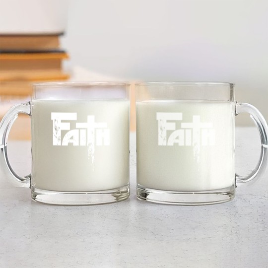 Discover Faith Cross Glass Mugs
