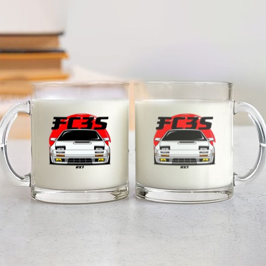 Discover White FC RX 7 - Fc Rx7 - Glass Mugs