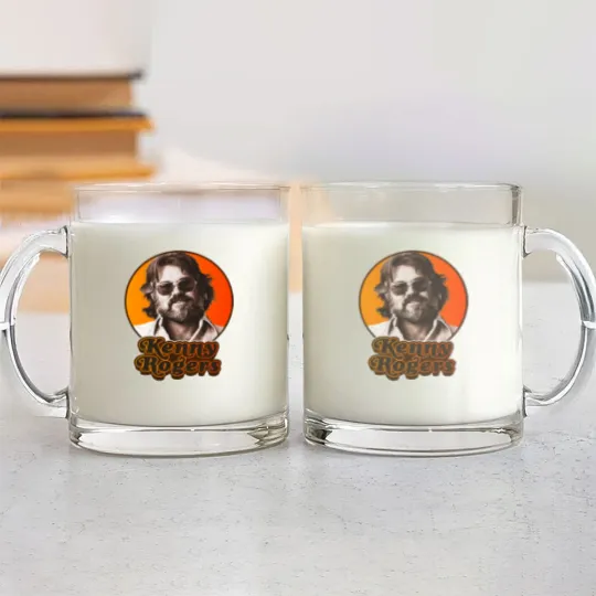 Discover Retro Kenny Rogers Country Tribute Classic Glass Mugs