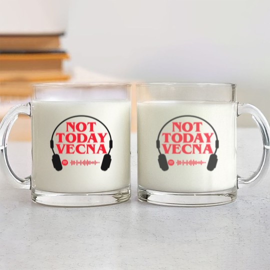 Discover Not Today Vecna Steve Harrington Glass Mugs