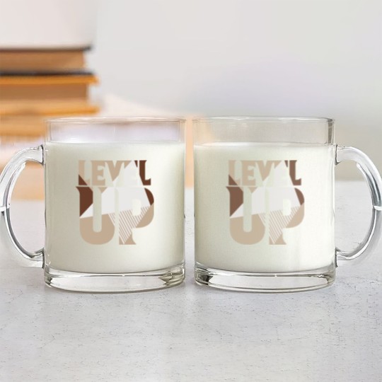 Discover Level Up Dunk High Light Chocolate Matching Sneaker Glass Mugs