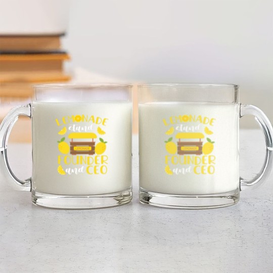 Discover Lemonade Stand founder Gift Glass Mugs