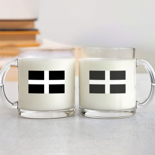 Discover Flag of Cornwall (United Kingdom) - Flag - Glass Mugs