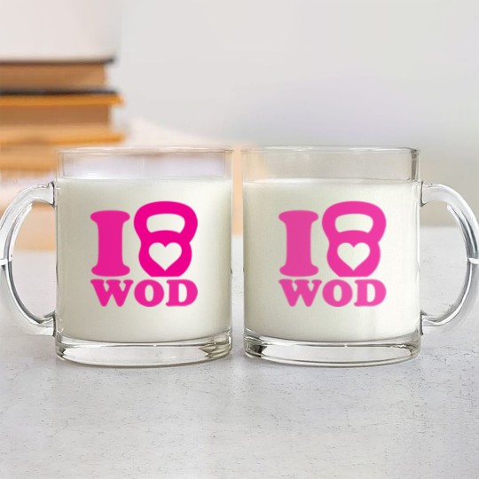 Discover I Love WOD (CrossFit) Glass Mugs