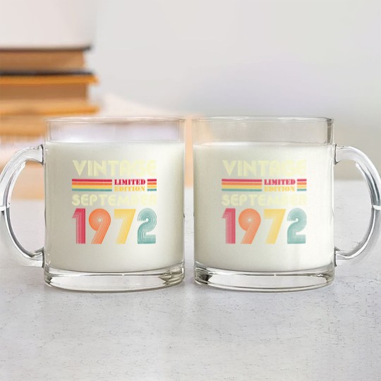 Discover 50 Year Old Vintage September 1972  Glass Mugs