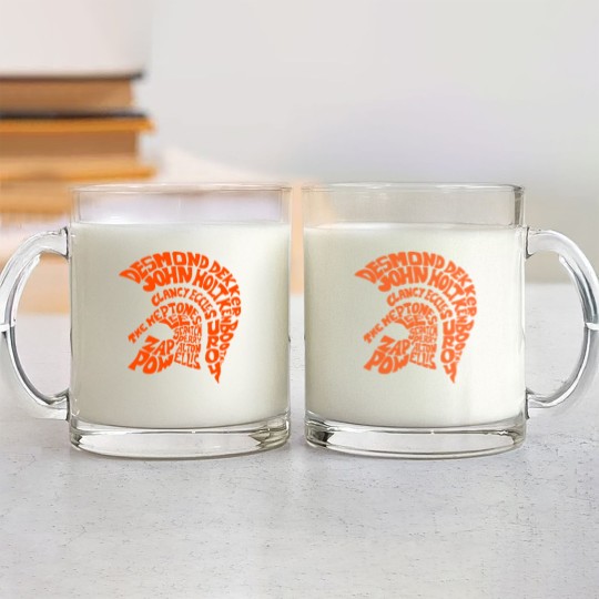 Discover Trojan Records Design Glass Mugs | Essential Glass Mugs